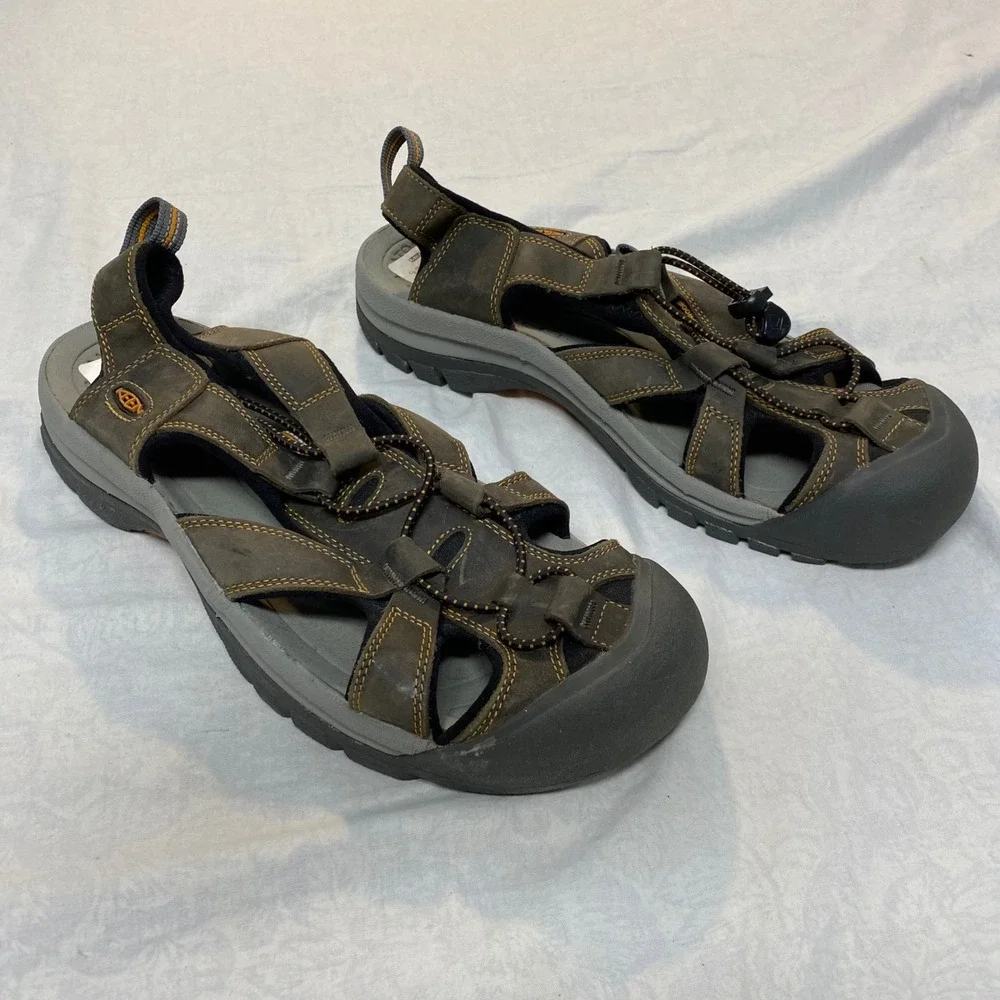 KEEN Newport H2 Sport Sandals Men's Size 10.5 Dark Shadow Inca Gold